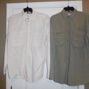 Vented Fishing Shirts Men's M (2) Rugged Earth